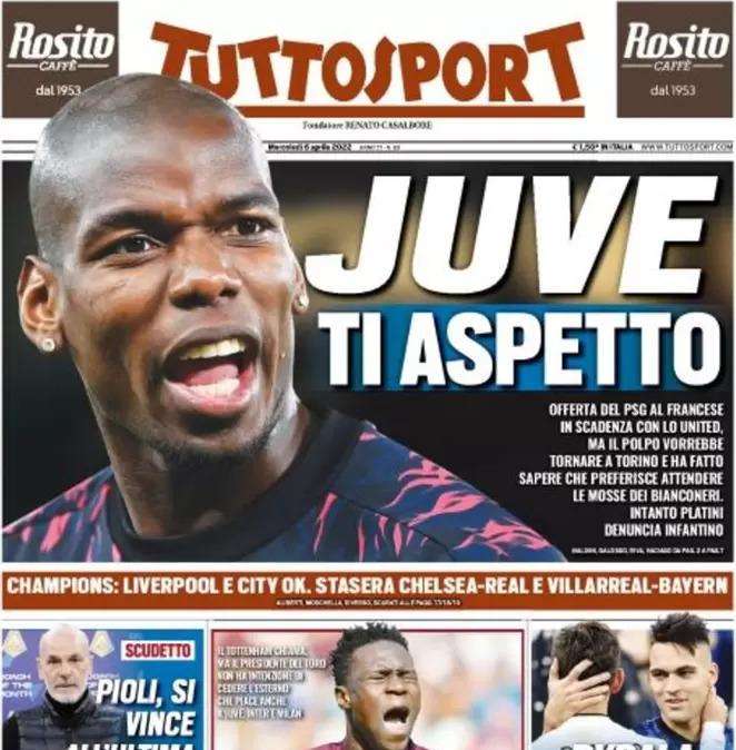 Tuttosport - Juve, ti aspetto