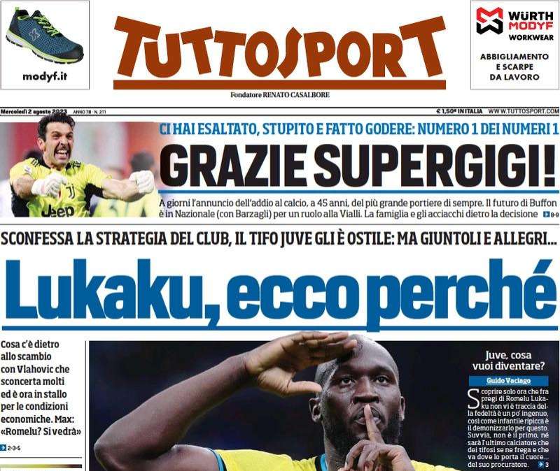 Tuttosport - Lukaku, ecco perché 