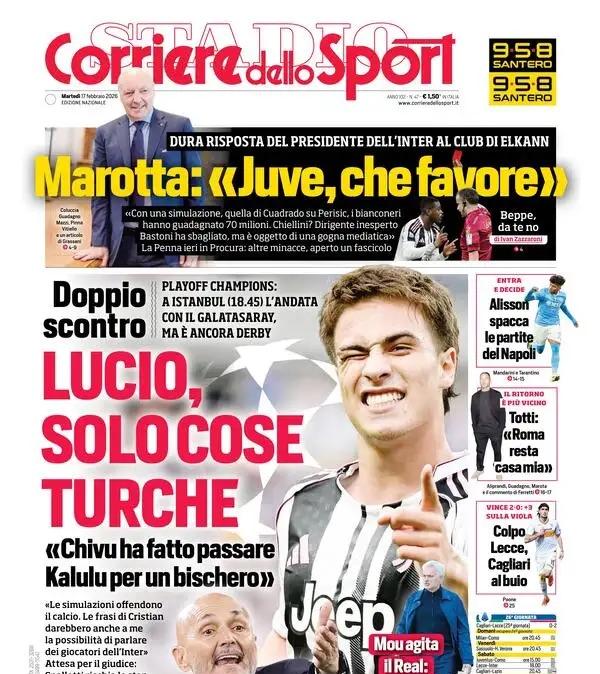 Lucio, solo cose turche, Marotta attacca la Juve 