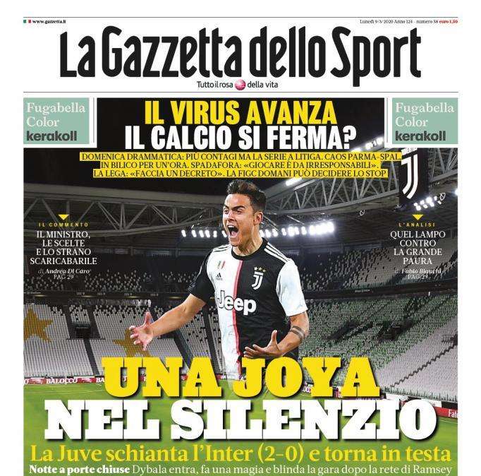 Gazzetta - Una Joya nel silenzio. Il virus avanza, il calcio si ferma?