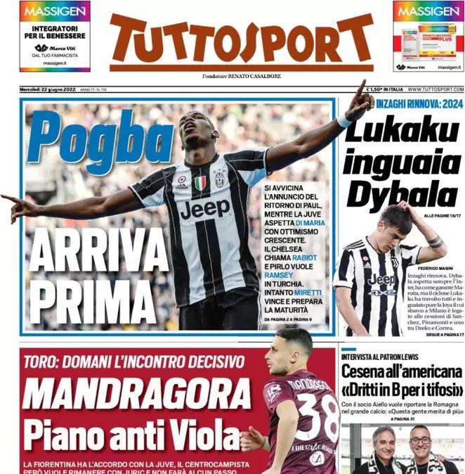 Tuttosport - Pogba arriva prima
