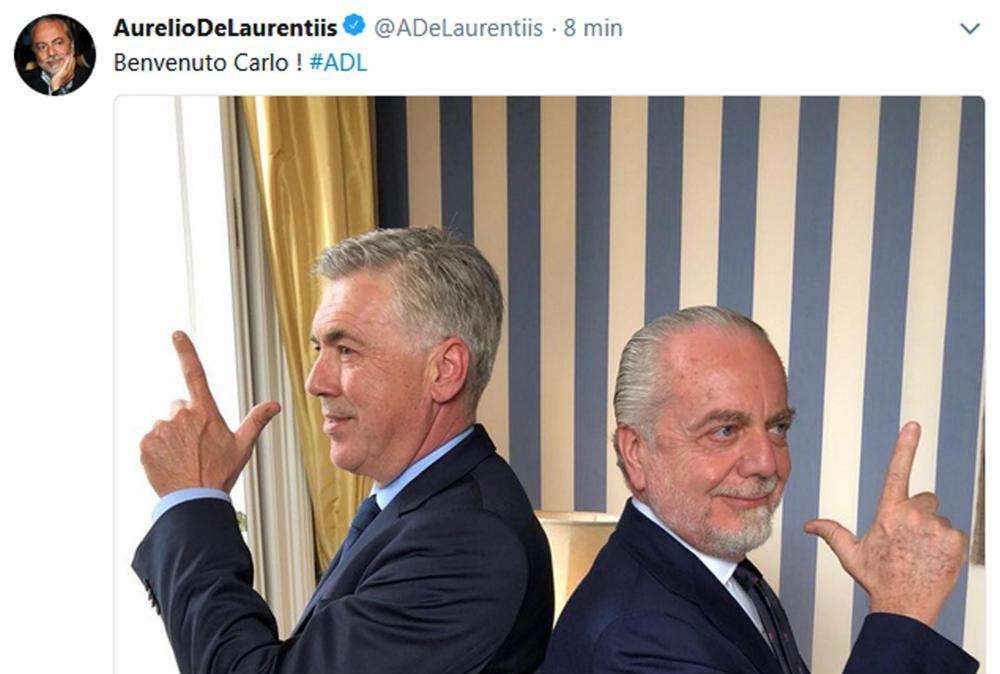 Ancelotti e De Laurentiis, giorno a Capri