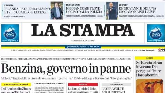 La Stampa - De Giovanni e De Luca giocano Napoli-Juve