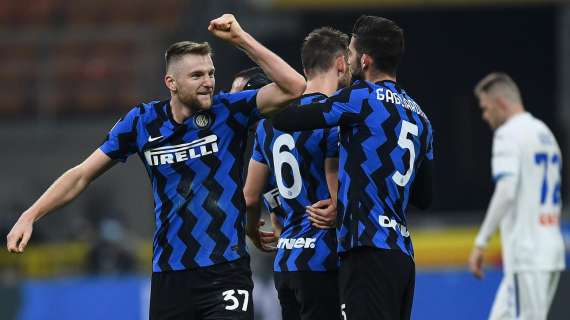Il catenaccio paga, l'Inter piega l'Atalanta e fa altri 3 passi verso lo scudetto