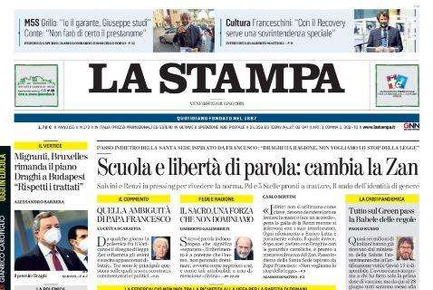 La Stampa - L’Italia non si inginocchia 