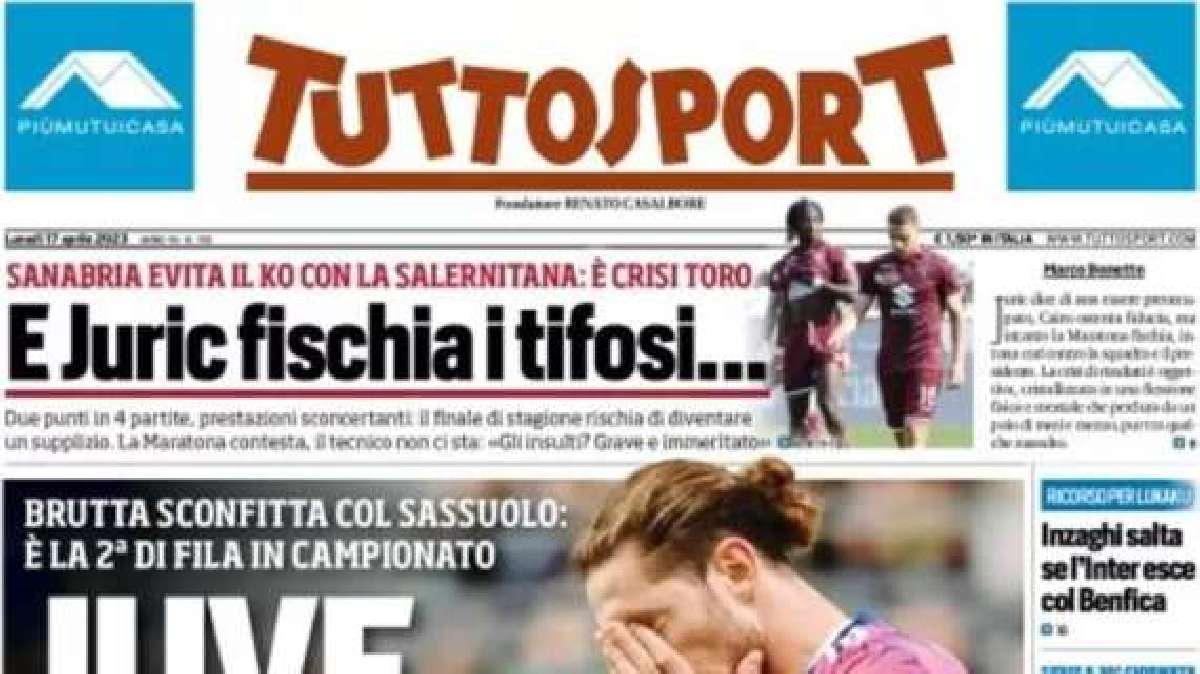 Notizie Serie A LIVE: Juventus ko col Sassuolo, Fagioli in lacrime