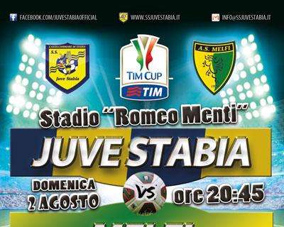 Juve Stabia - Melfi, al via la prevendita per il match di Tim Cup