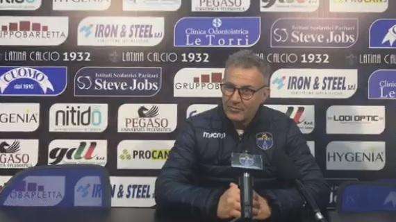 Latina, Di Napoli: "Soddisfatto della prestazione, peccato per i due gol subiti"