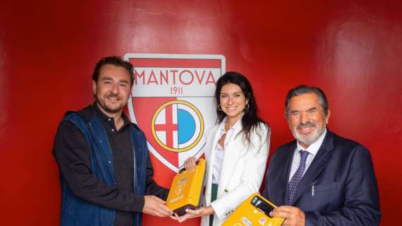 Allenamento mattino porte aperte: al Mantova dono 2 defibrillatori GMS