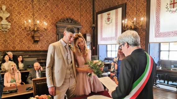 SPECIALE - Buti sposo a Mantova: campione volley detto sì in comune