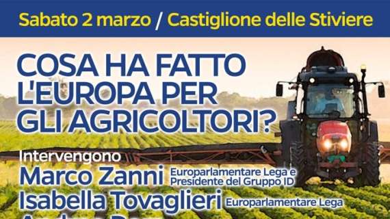 "Cosa ha fatto l'Europa per gli agricoltori?": incontro pubblico a Castiglione