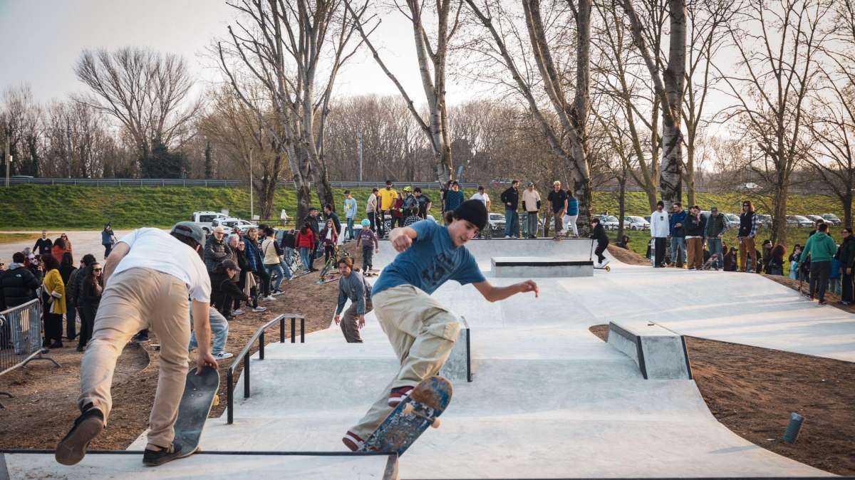 Mantova, taglio del nastro per nuovo Skate Park a Valletta Valsecchi