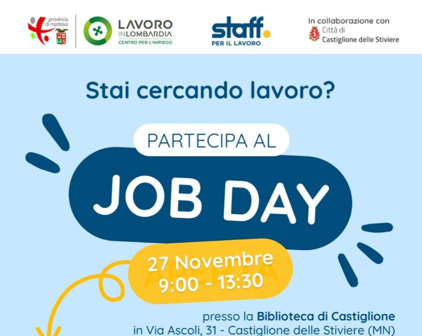 Castiglione, domani Job Day in biblioteca con aziende del territorio