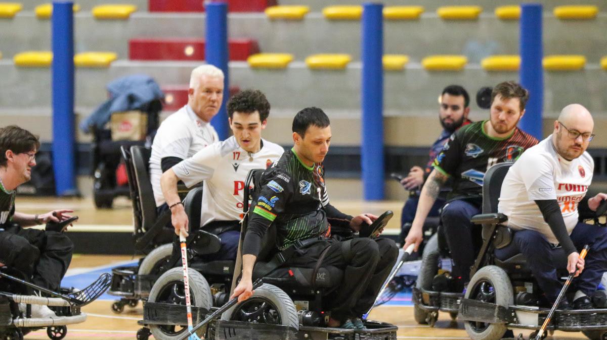 Powerchair hockey, a Sabbioneta finale scudetto Warriors-Venezia