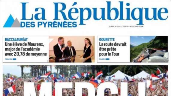 Francia campione, <i>La République des Pyrenées</i>: 