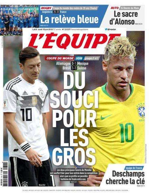L'apertura de L'Equipe: "Preoccupazione per le grandi"
