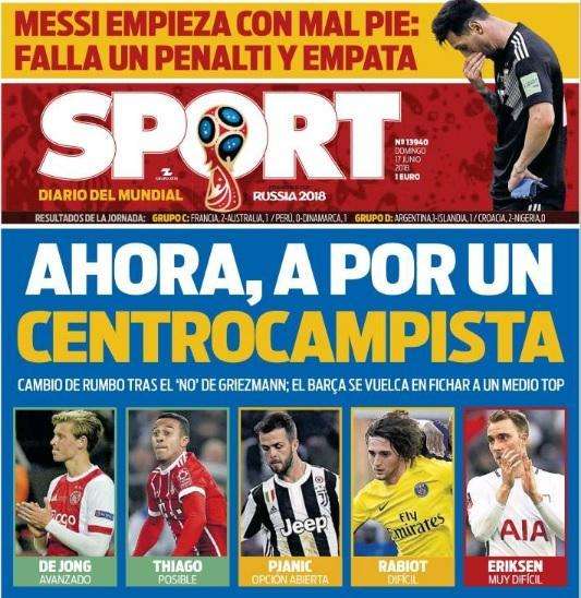 Sport: "Messi parte col piede sbagliato: sbaglia un rigore e impatta"