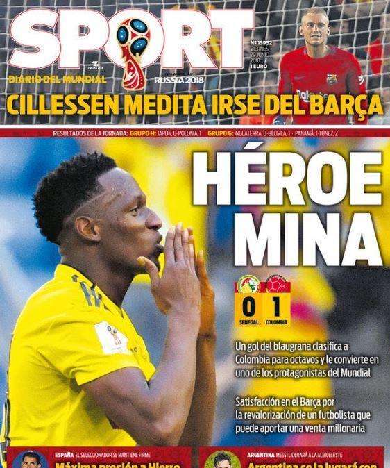 Colombia, Sport: "Eroe Mina"