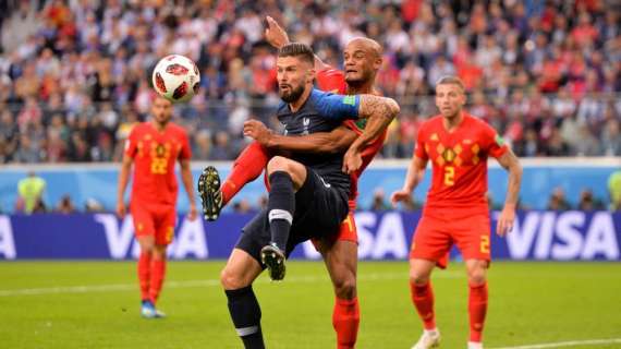 Francia-Belgio, Umtiti sblocca la partita da corner: 1-0 per i <i>Bleus</i>