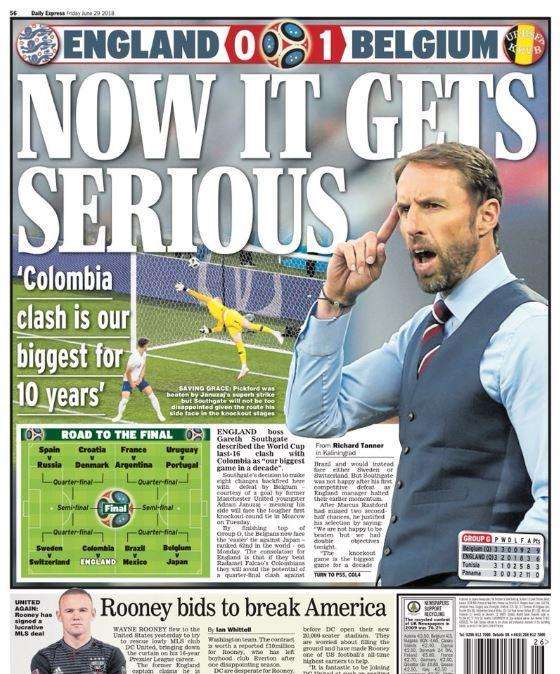 Inghilterra, Daily Express: "Adesso diventiamo seri"
