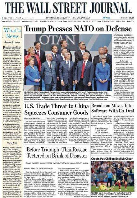 Il Wall Street Journal titola: "I croati mettono il peperoncino nella birra inglese"