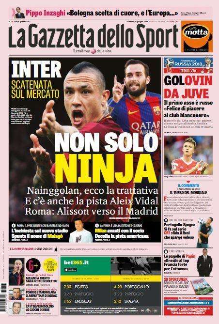 BUONGIORNO TUTTOMONDIALI - Ecco le prime pagine dei giornali in edicola