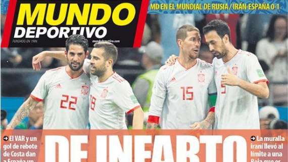 L'apertura del <i>Mundo Deportivo</i> sulla Spagna: 