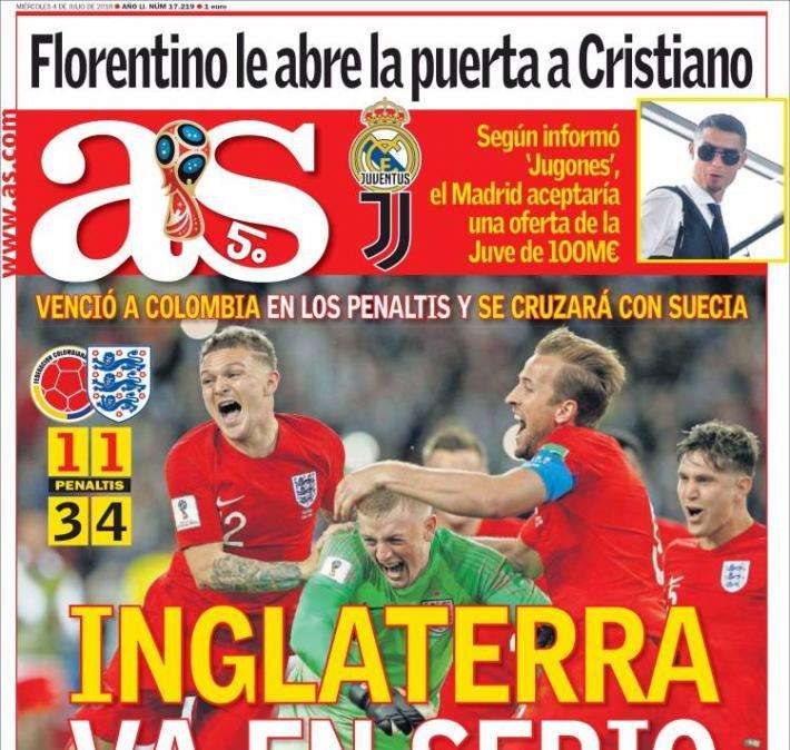 As titola: "L'Inghilterra fa sul serio"