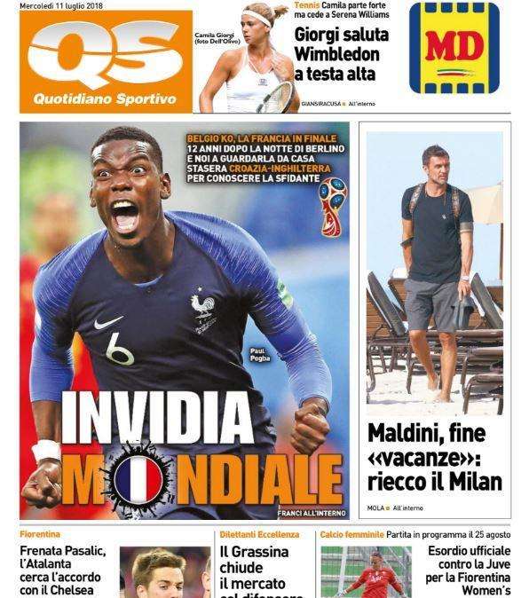 Il QS sulla Francia in finale: "Invidia Mondiale"