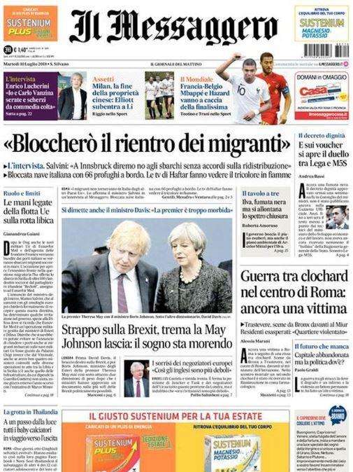 Il Messaggero, "Mbappe-Hazard vanno a caccia della finalissima"