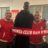 Demba Thiam alla cena di Natale del Monza Club San Fruttuoso