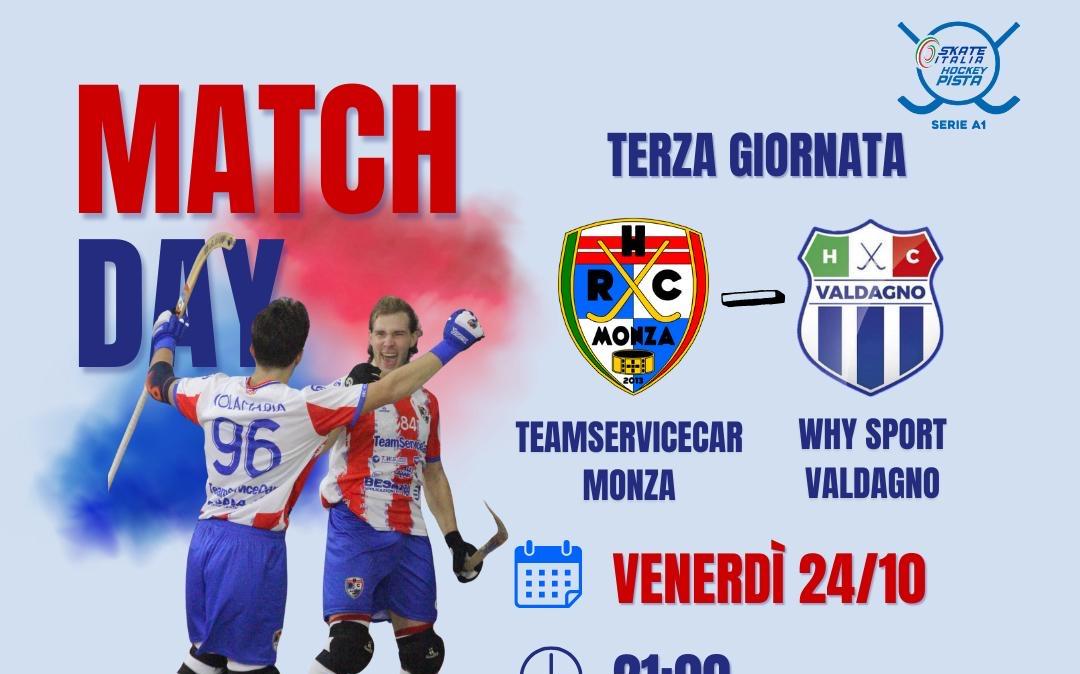 Hockey Pista: Monza, al PalaSomaschini stasera arriva Valdagno