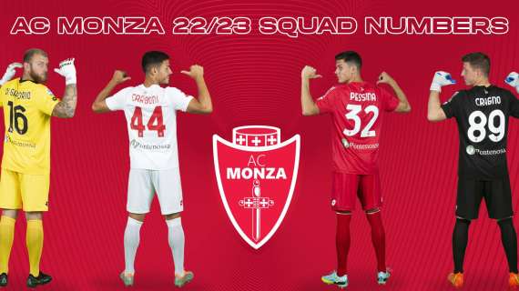 Monza, comunicati i numeri di maglia per la stagione 2022/23