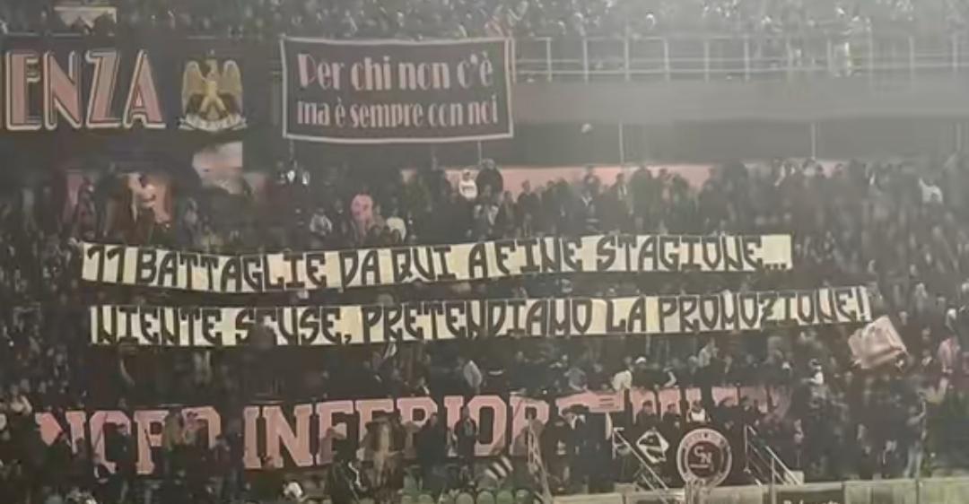 Tifosi Palermo: "Pretendiamo la promozione e..." 