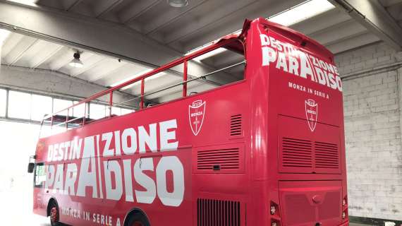 Monza in A, domani i festeggiamenti all'U-Power Stadium e giro col bus scoperto