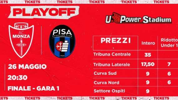 Monza-Pisa, tutte le info sui biglietti