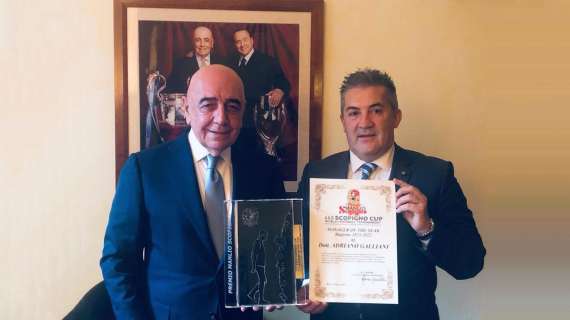 Premio Scopigno-Pulici, Galliani: "Sono commosso per la mia vicinanza a Felice"