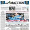 Il Mattino apre con le parole di Conte: “Finiamo il lavoro”