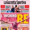 Gazzetta in taglio alto: "Conte, sprint Napoli"