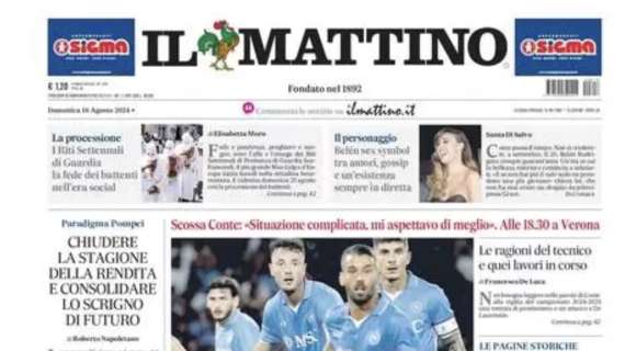 Il Mattino: “Turbolenza Conte: Ripartenza Napoli da zero”