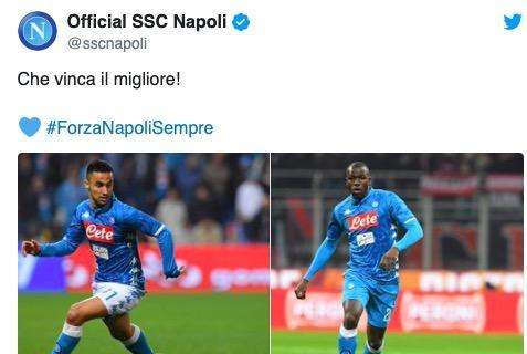 Ounas contro Koulibaly in finale di coppa d'Africa, il Napoli sui social: "Che vinca il migliore"