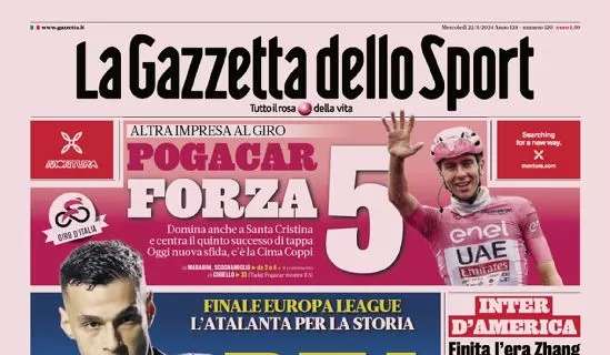 Gazzetta spinge l'Atalanta: "La Dea di tutti"