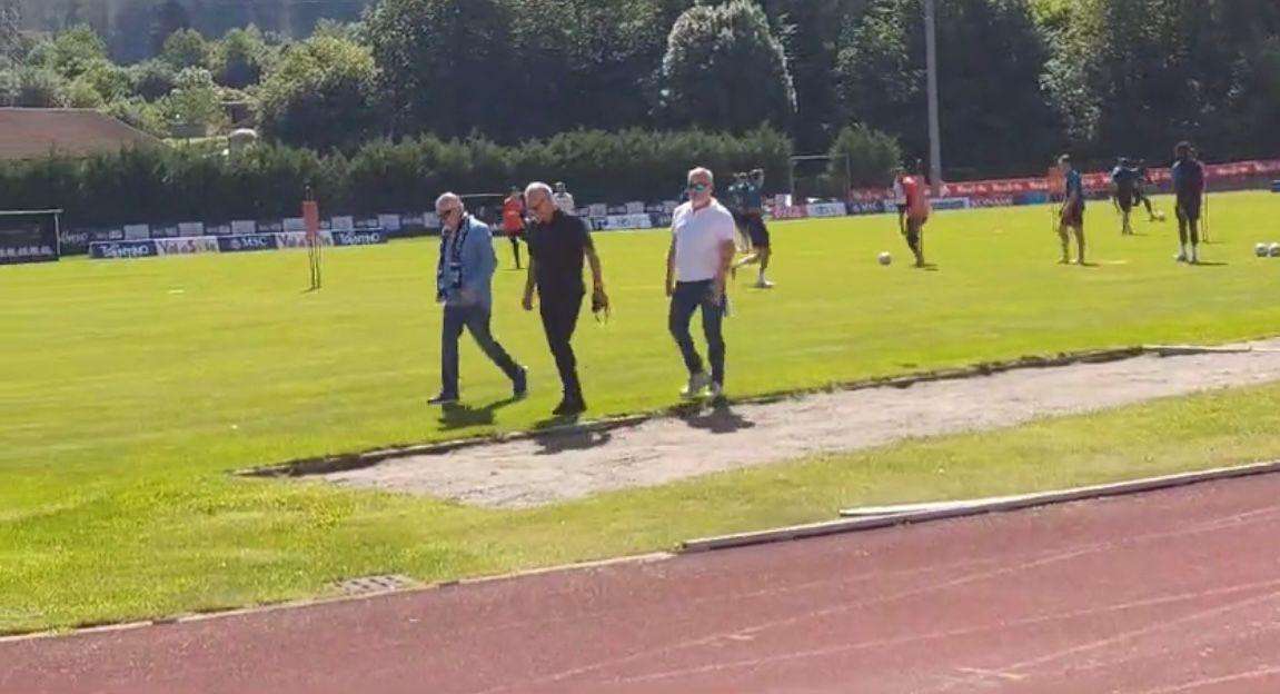 FOTO - La prima uscita di Meluso da ds del Napoli: a Dimaro al fianco di ADL