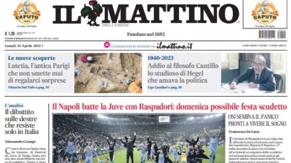 PRIMA PAGINA - Il Mattino: "Ci siamo!"