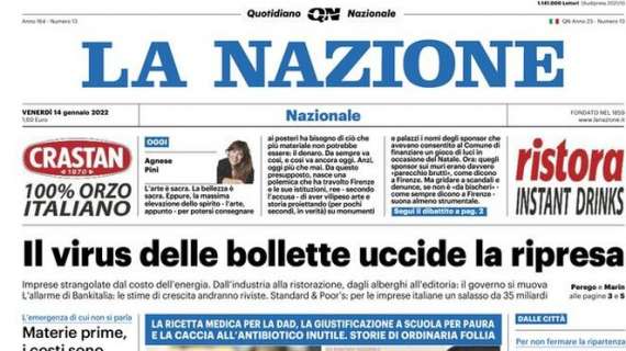 FOTO - Da Firenze esultano, La Nazione: "Cinquina al Napoli e si vola ai quarti!"