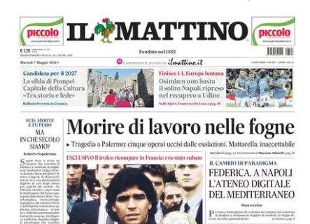 Il Mattino: "Osimhen non basta: il solito Napoli ripreso nel recupero"
