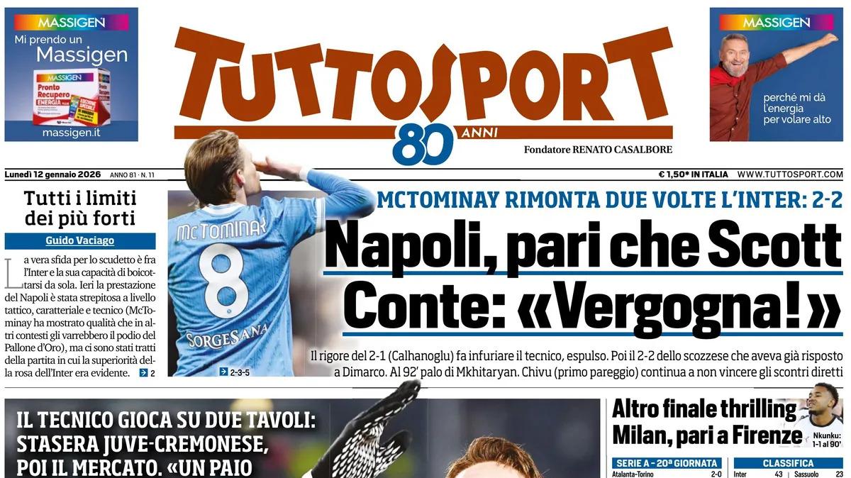 Tuttosport: "Napoli, pari che Scott"