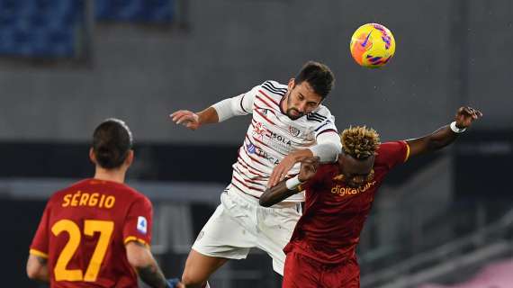Cagliari, Goldaniga al 45': "Stiamo giocando con cattiveria, manca l'ultimo passaggio"