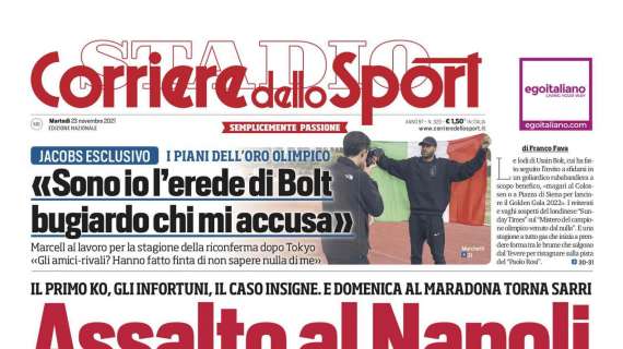 PRIMA PAGINA - Corriere dello Sport: "Assalto al Napoli"