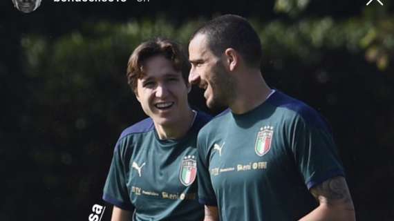 Chiesa saluta Bonucci: "Dal primo giorno mi hai saputo trasmettere i valori della Juve"